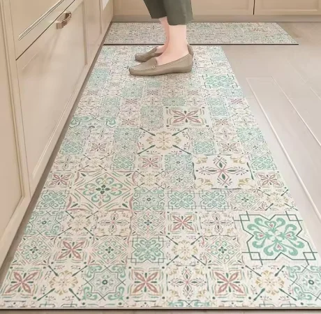

Custom Size Link Kitchen Floor Mat Non-slip Carpet Anti-slip Wear-resistant Home Decoration Long Rug