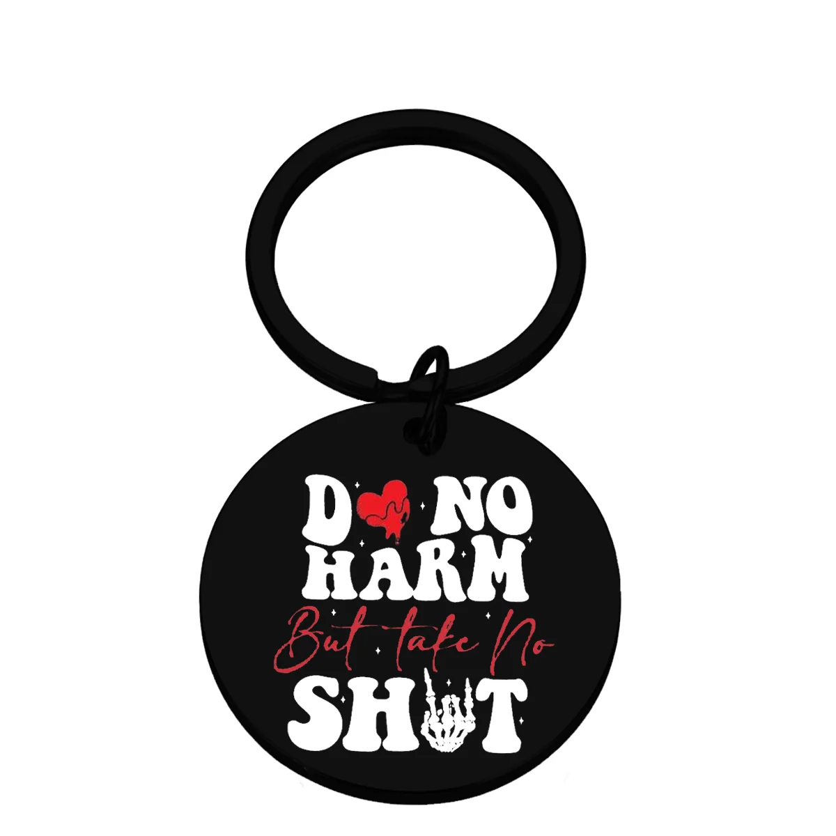 Refusing Violent Keychains,not Being Harmed, Motivational Keychains, The Best Gift for Students, Educational Keychains