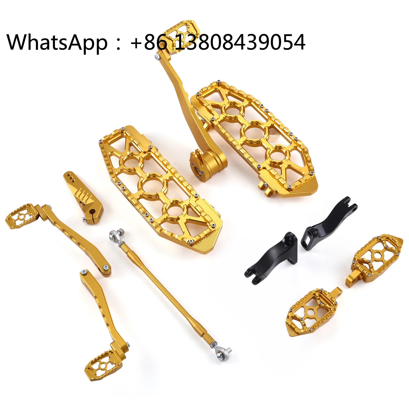 For Harley Davidson Bagger MX Floorboards Billet Heel Toe Shift Lever Touring Road king Special FLHTK 1980-2024 Gold