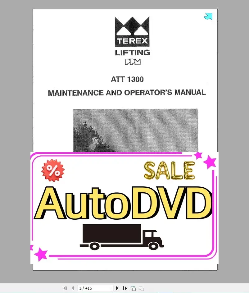 

AutoDVD Terex PPM Crane Полная коллекция PDF Руководство по эксплуатации DVD
