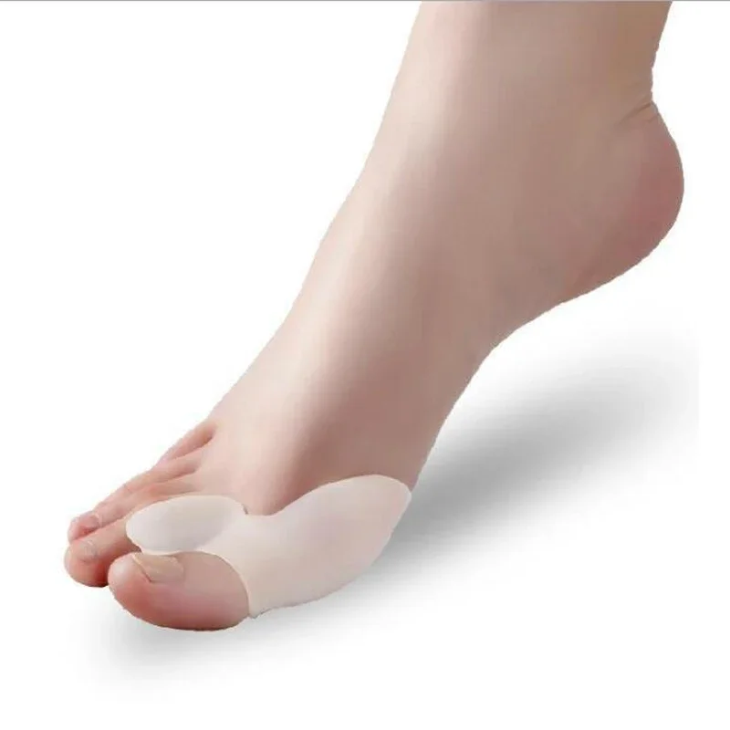 1pair Soft Silicone Gel Foot Fingers Toe Separator Alignment Bunion Pain Relief  Bone Ectropion Straightener Health Care Product