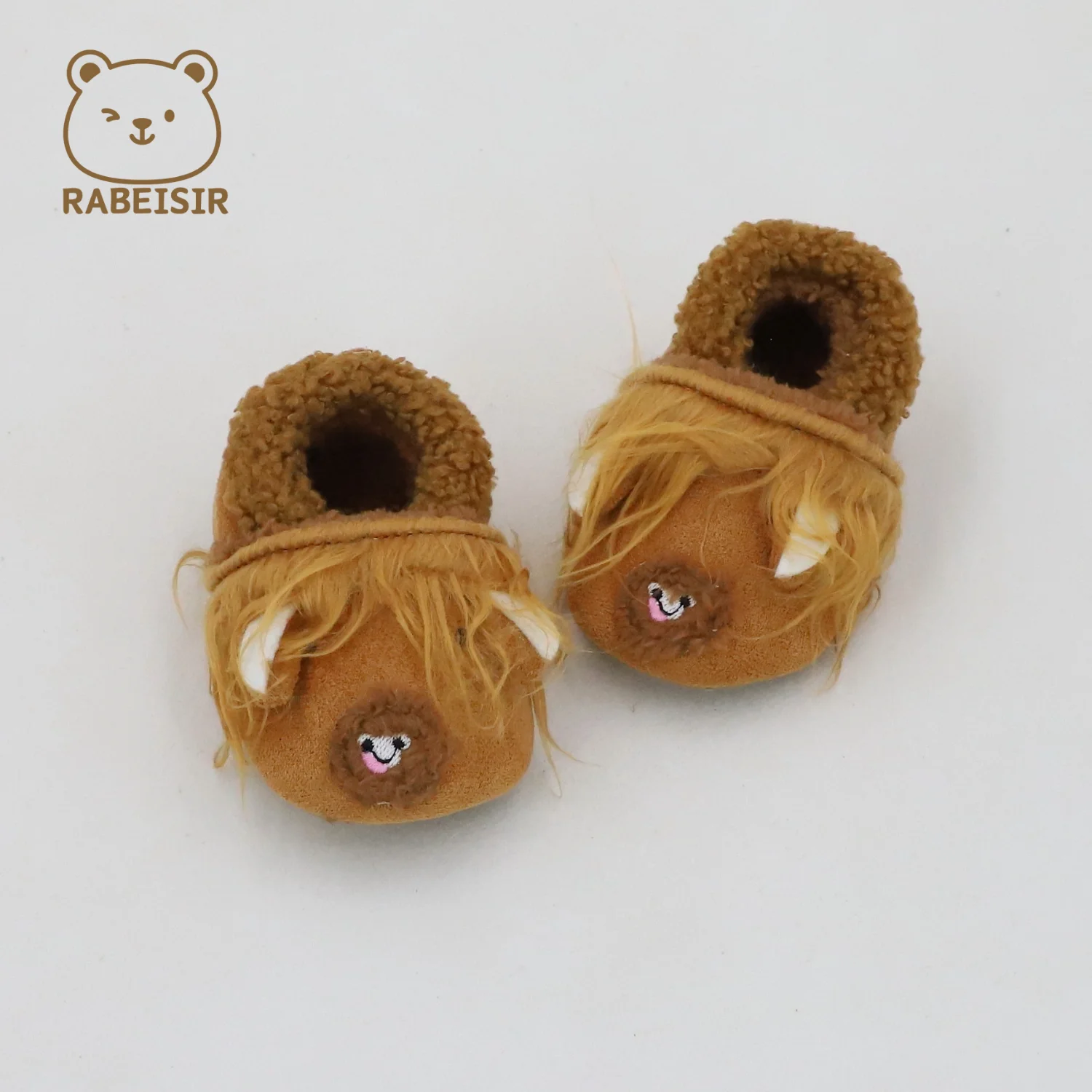 

Baby Plush Shoes for Autumn and Winter, Toddler Learning Walking Shoes, Warm and Comfortable, Suitable for 0-6-12-18 Months, Indoor