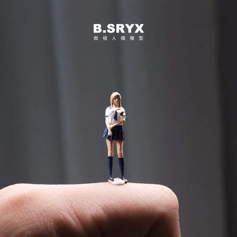 1/64 Miniature Figure Model  Girl Group Dancing  3D Resin Printing Handpainted Miniature Scene Micro Creative Photography