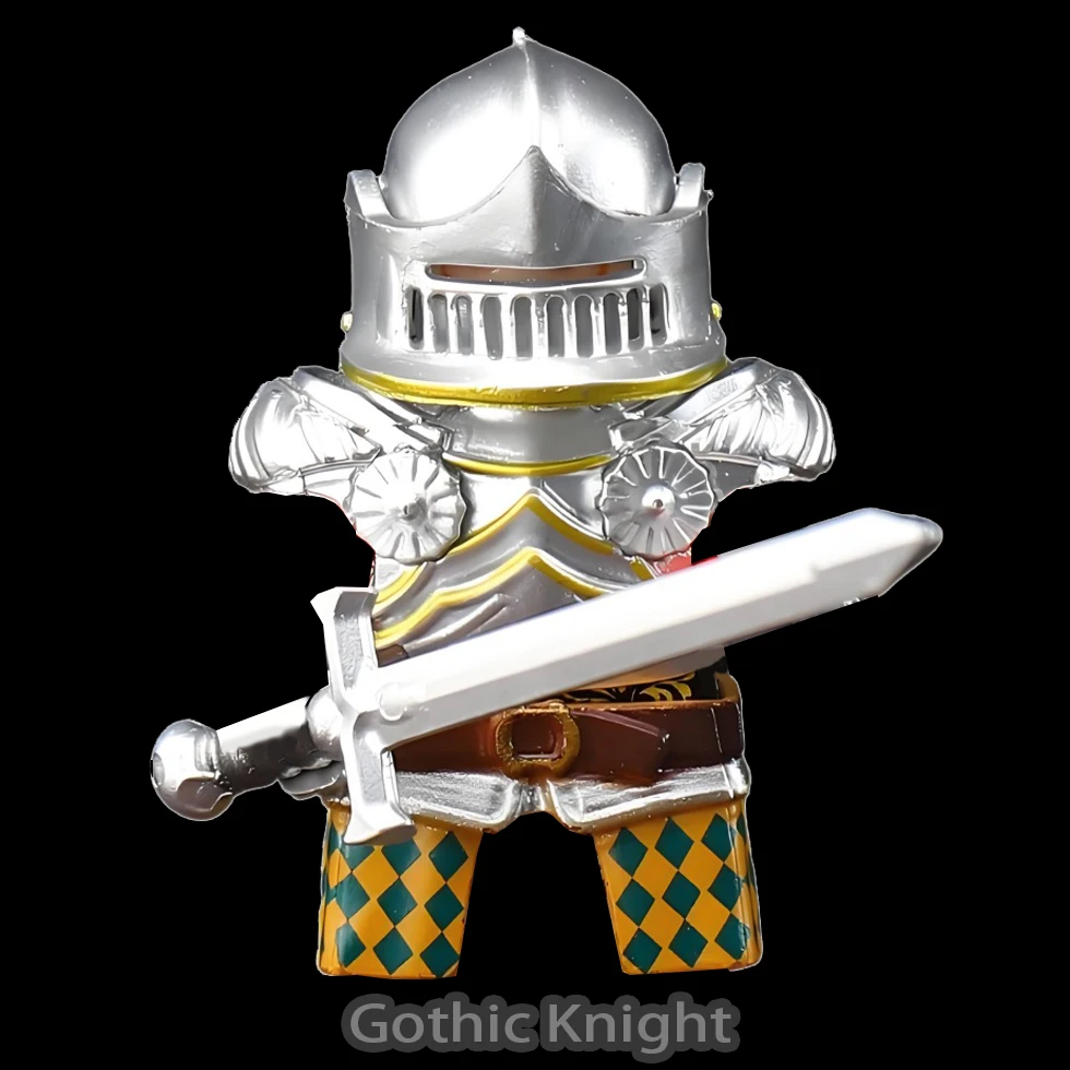 MOC Medieval Gothic Knights Figures Building Blocks Military Army Soldiers Helmets Armor Vest Sword Bricks Toys Kids Gift
