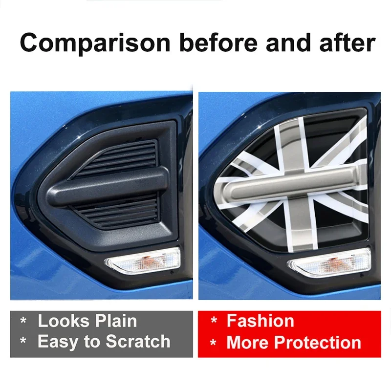 

Grey Jack For Mini Cooper F60 Countryman Car-Styling Auto Accessories Car Side Plate Fender Stickers Cover Decoration 2PCS/Set