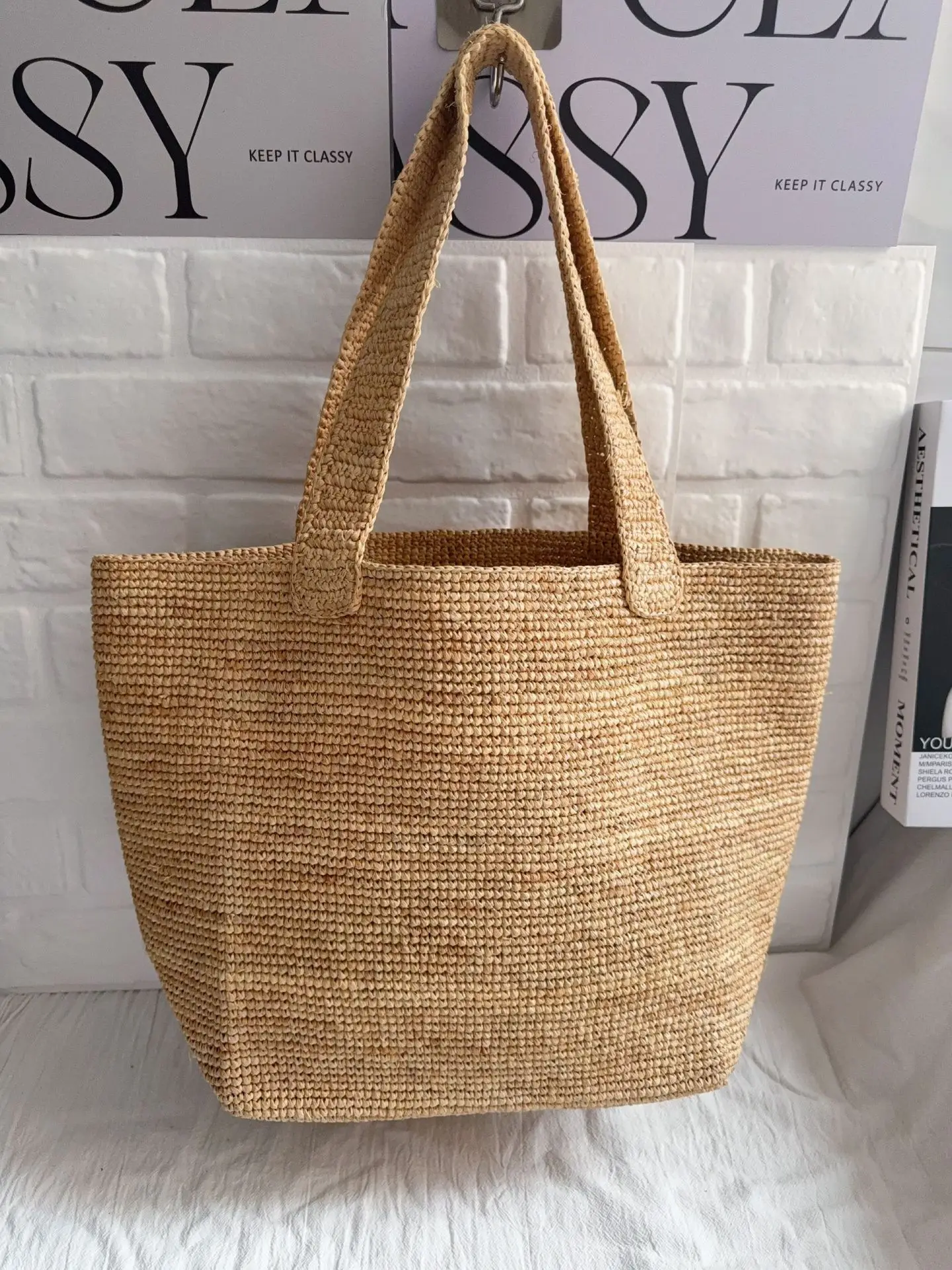 Tas Selempang Anyaman Kasual B - Women'S Raffia Bags ulasan dan harga