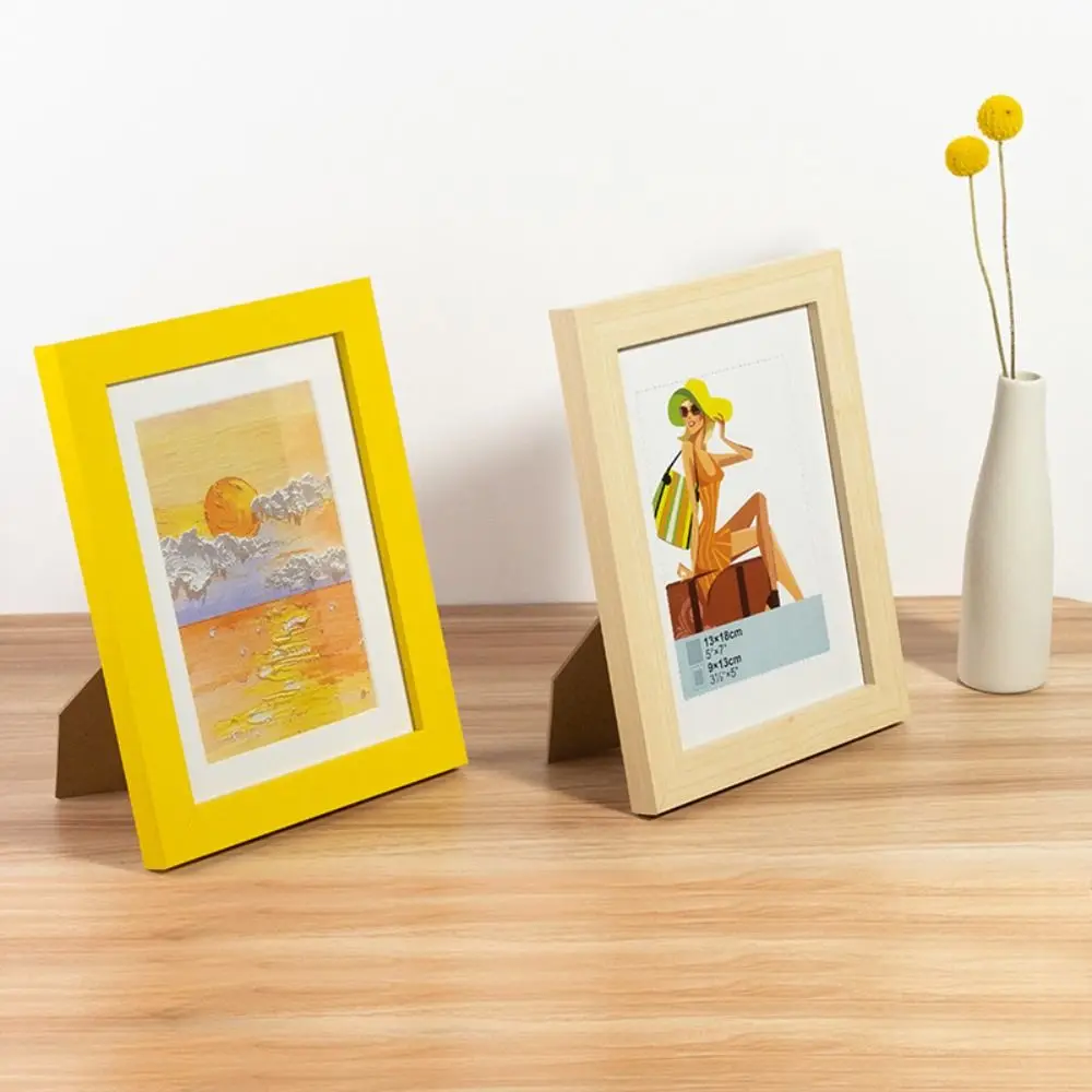 INS Colorful Photo Frame Drawings Handcraft Picture Frame Multi Size DIY Display Holders Room