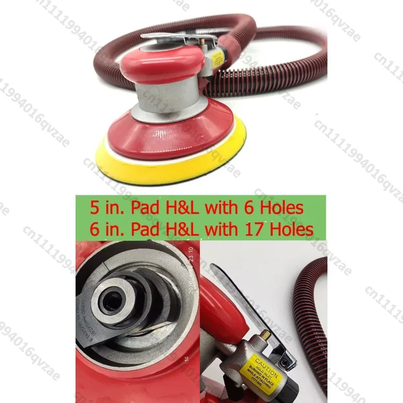 TY71136B Low Vibration 6 Inch Orbital Air Sander with 17 Built-in Air Regulators