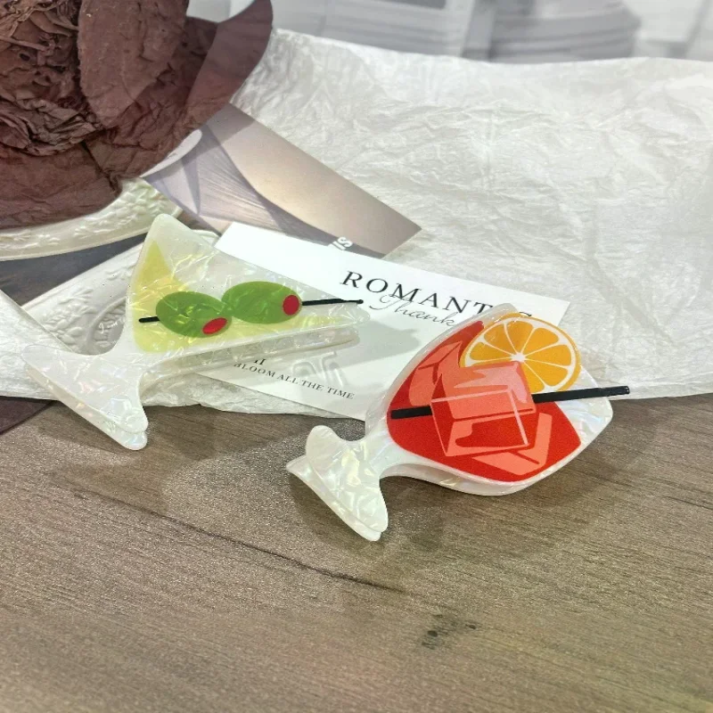 مشبك شعر منعش لحفلات الكوكتيل الصيفية والشاطئ وحفلات الشعر من الأكريليك وإكسسوارات الشعر للنساء والفتيات #6