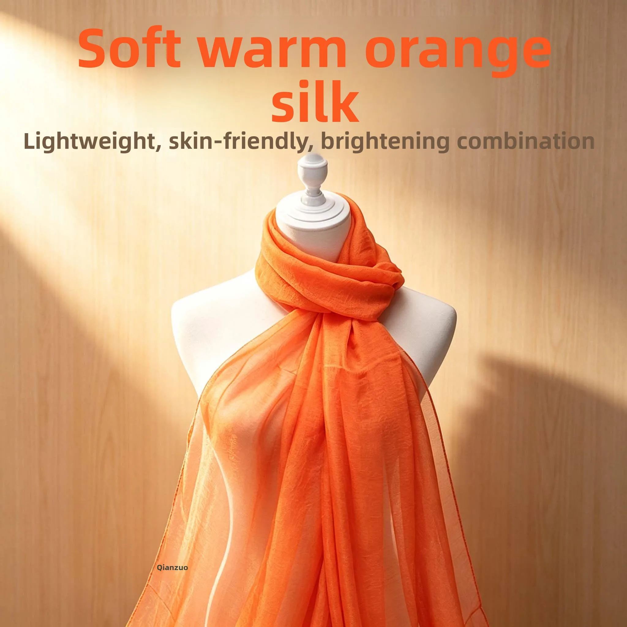 Women's Summer New Style Thin Windproof Sunscreen Scarf Shawl Breathable Outerwear Beach Towel Versatile Polyester Fiber