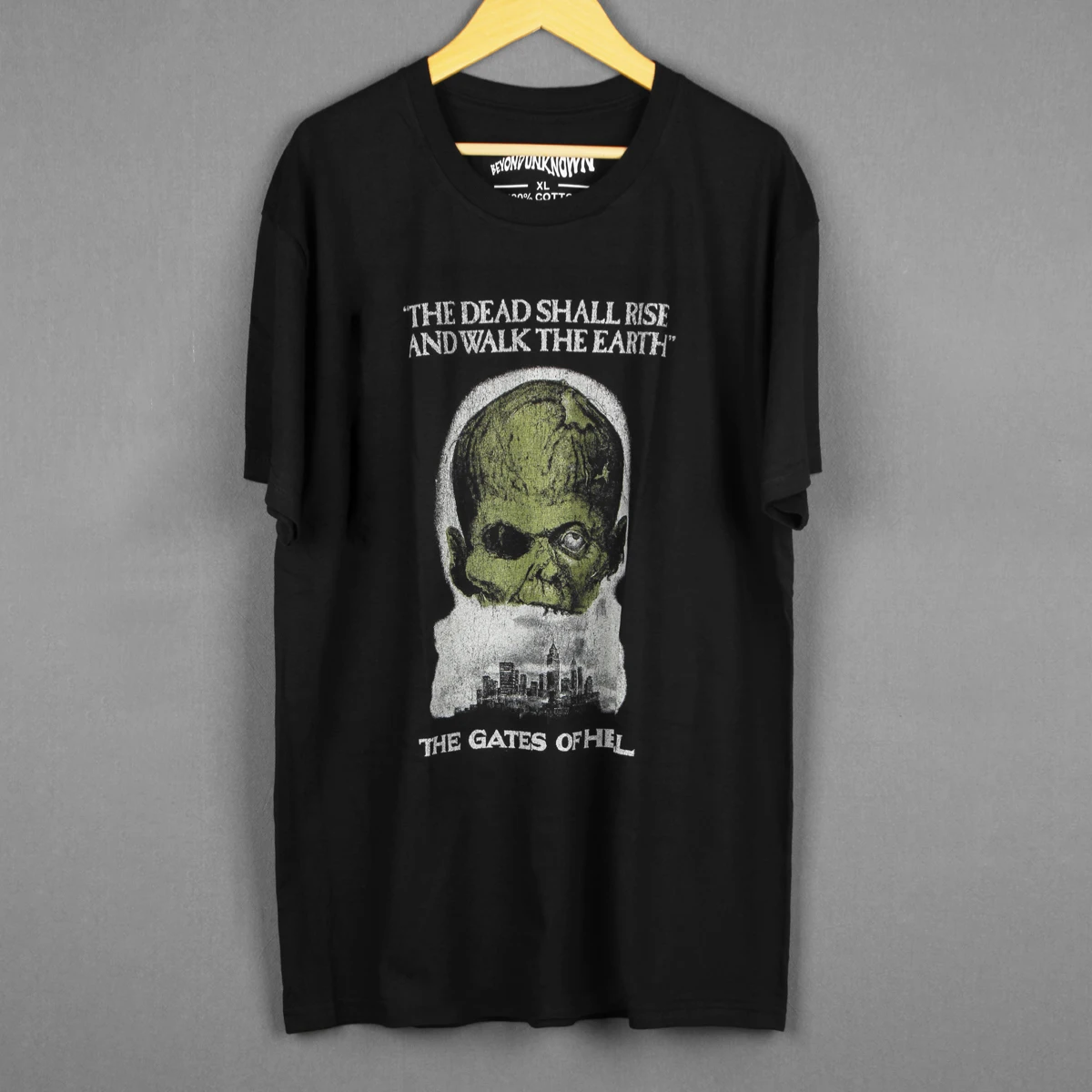 City of The Living Dead T-Shirt The Gates of Hell Horror Movie Lucio Fulci Zombie Tee MEN Washed Long Sleeves Cotton Shirt