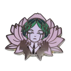Girl witchcraft magic pin
