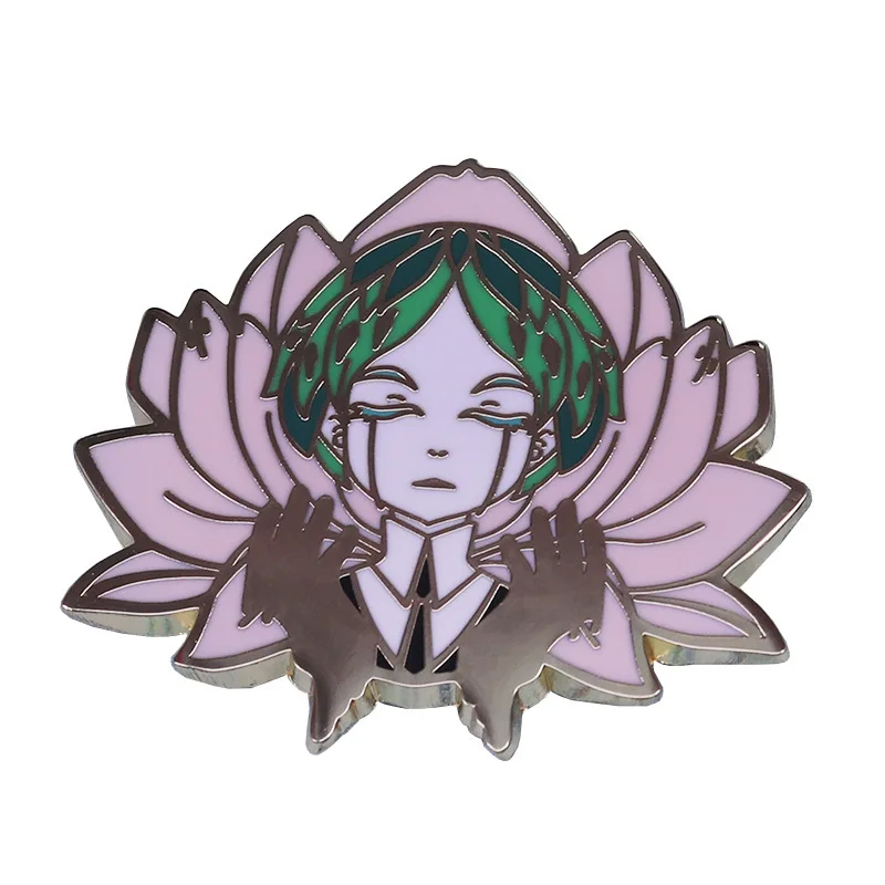 Girl witchcraft magic pin
