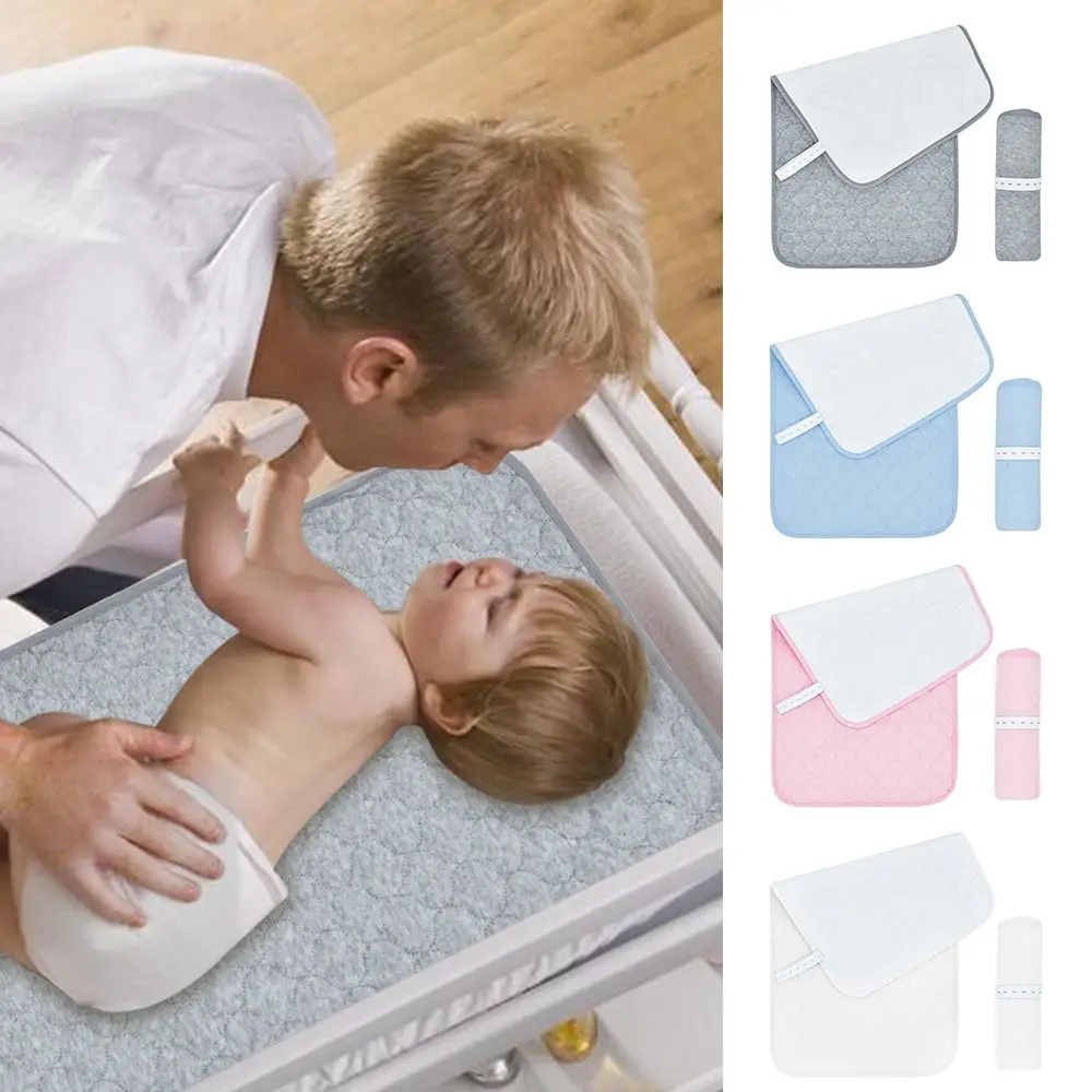 

Складной детский пеленальный коврик, дышащие многоразовые пеленальные подушки, нескользящий стеганый впитывающий коврик для люльки для малышей