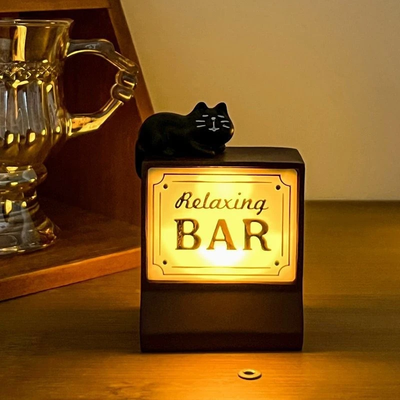Fashion Mini Refrigerator Sticker Convenience Store Magnetic Light Signs Display Board with Luminous Light Box Model Ornament