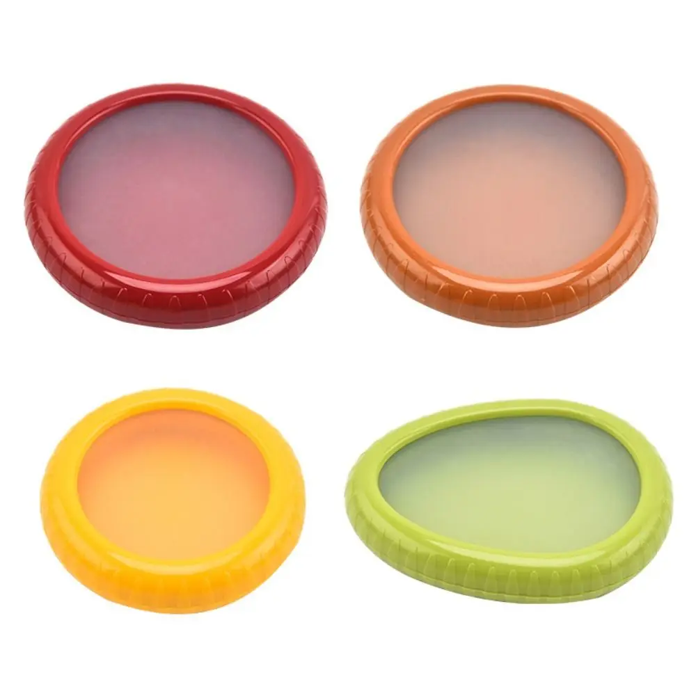 Mini caja de preservación de fruta fresca creativa duradera, aguacate, limón, película de silicona sellada, conveniente Almacenamiento de refrigerador