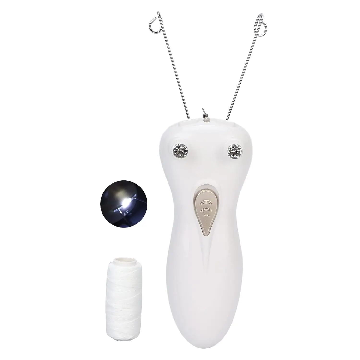 

Hair Remover Threading Tool for Face Arms Legs Back - Gentle Hair Removal Shaver for Women with Cotton Design