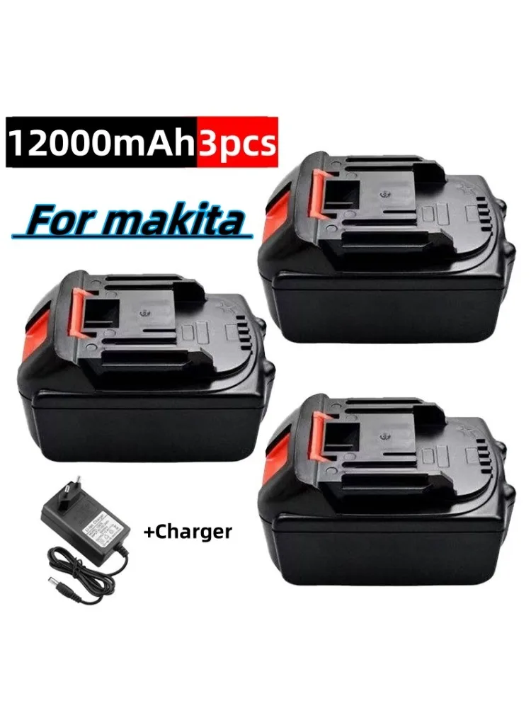 🏆 Pour outils électriques Makita 18 V/21 V MAX 12000 mAh batterie lithium-ion rechargeable BL1840B BL1850B BL1860B BL1830B BL1440