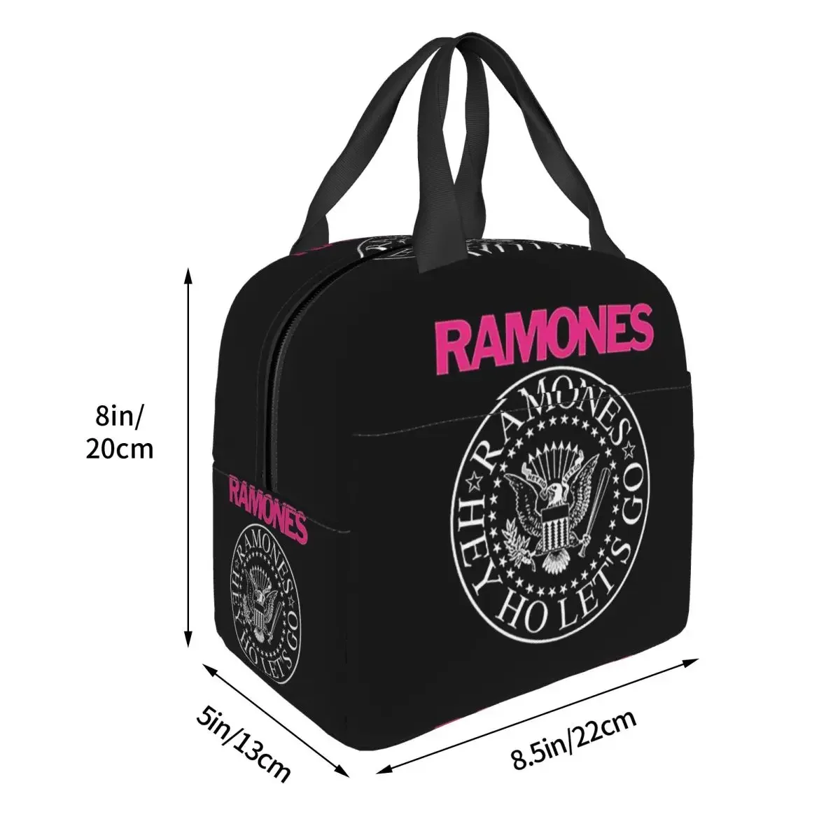 The Ramone Merch Insulated Lunch Bag for Women Kids Leakproof Food Boxes Thermal Lunch Box Tote