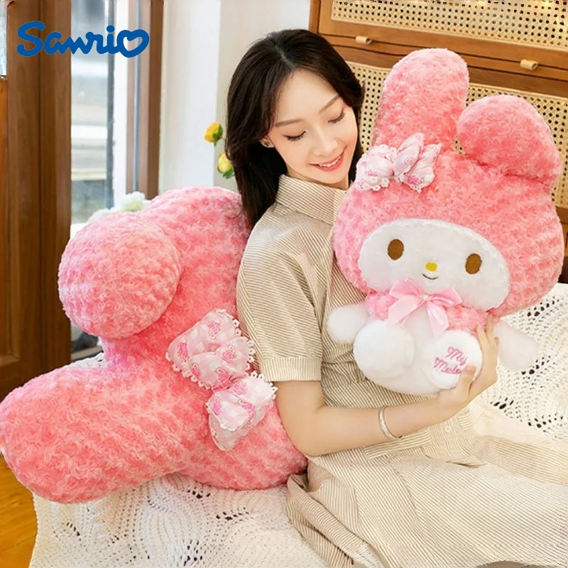40/55/70/80Cm Sanrio My Melody Plushie Cartoon Anime Kawaii Peluche Gevulde Comfortabele Zachte pop Kussen Kinderspeelgoed Gift
