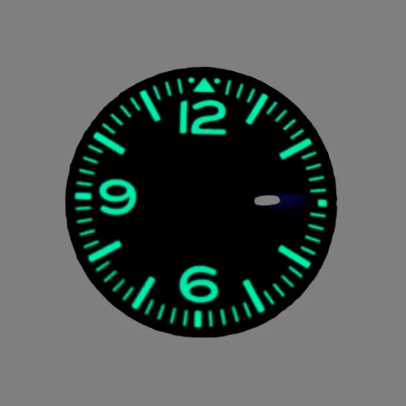 

Digital Dial C3 EmitsGreenIight. Dial 28.5mm SuitableFor NH35, NH36, 7S26, 4R35 Automatic Movements. Black HN35 Dial Watch Parts