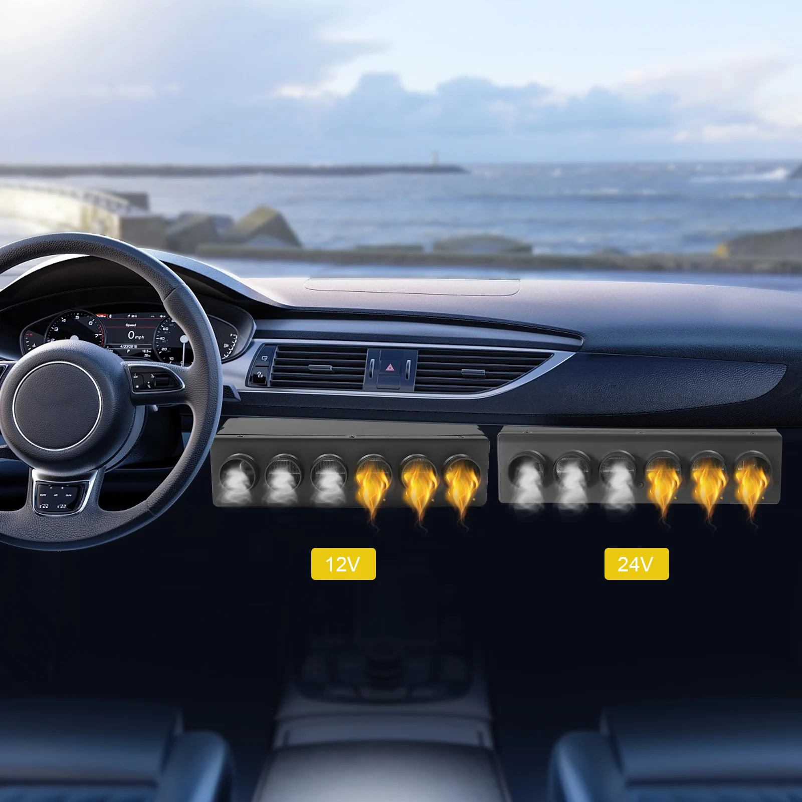 

Air Conditioning Evaporator 12V/24V Air Conditioning Evaporator 80W/100W Hot And Cold Dual Use Air Conditioning Evaporator