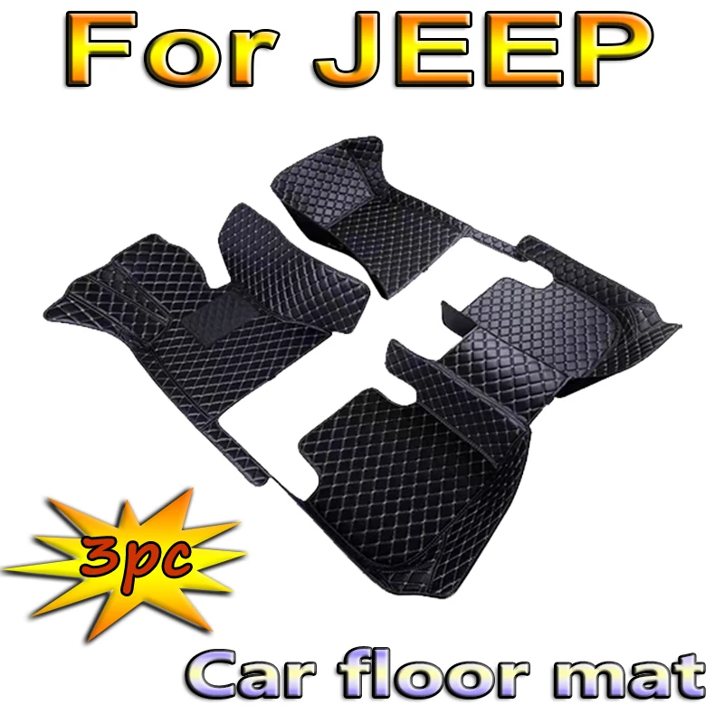 

Leather Car Floor Mats For JEEP Compass Wrangler Grand Cherokee Renegade Patriot Liberty Commander Wagoneer Car Accessories