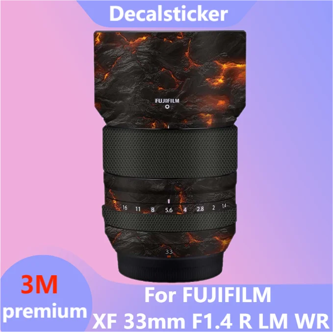 For FUJIFILM XF 33mm F1.4 R LM WR Lens Sticker Protective Skin Decal Vinyl Wrap Film Anti-Scratch Protector Coat XF33mm