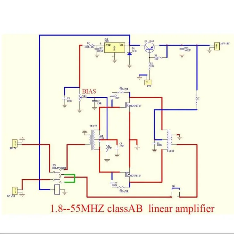 MINIPA DIY KITS 100W SSB linear HF Power Amplifier  YAESU FT-817 KX3 heastink cw AM FM C4-005