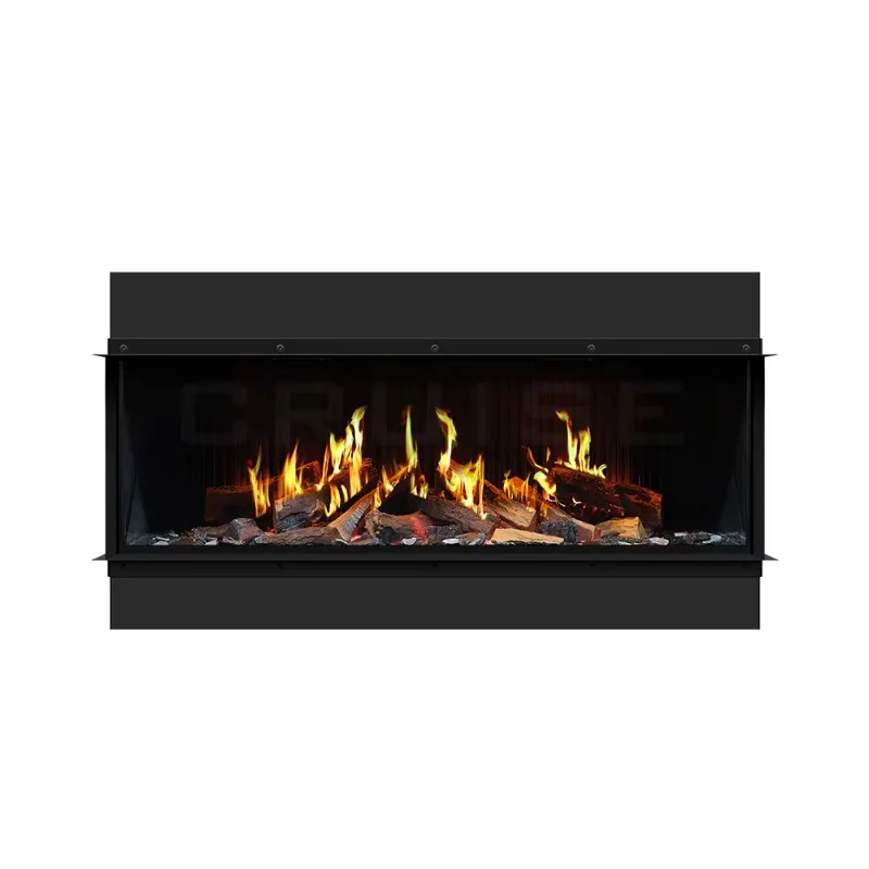 CRUISE Wall Mount Master Flame Living Room LCD Screen Hologram Effect Vertical Design Holographic Electric Fireplace