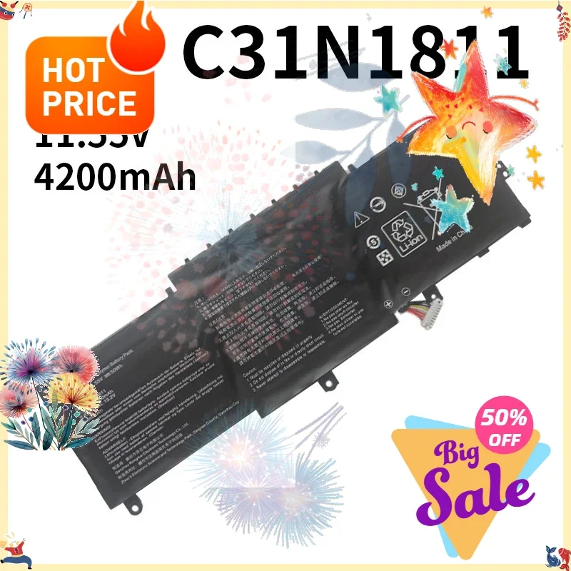 11.55V 4323mAh C31N1811 Battery For Asus ZenBook 14 U4300F U4300FN U4300FA UX433FX/FA