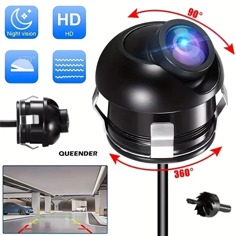 كاميرا احتياطية QueenDer HD - نظام عكسي الرؤية الخلفية للسيارات والشاحنات وسيارات الدفع الرباعي #1