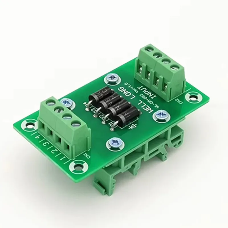 2pcs/lot 4 Channel 3A/1000V IN5408 Diode Protection Terminal Block Module