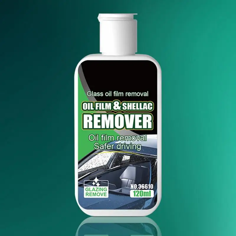 Removedor de filme de óleo de vidro 120ml limpador de janela de carro multiuso de ação rápida seguro limpador de vidro automotivo elimina manchas de água