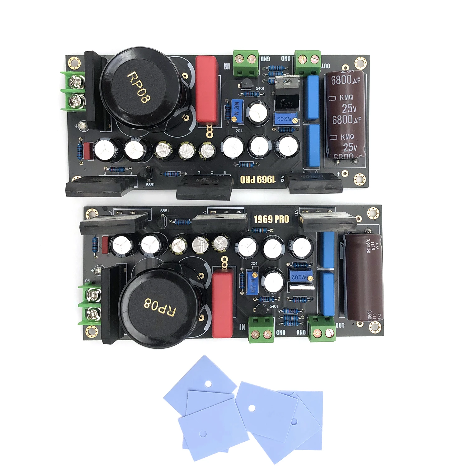 Hood 1969 Class A power amplifier board split with voltage regulator design small Toshiba 5200 tube output