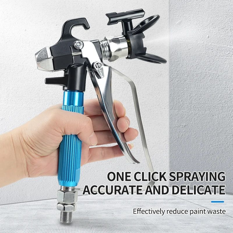 High Pressure Airless Paint Spray Gun ZT-11S, with Safety Latch & Steel Nozzle 517 Fine Atomization for Home & Professional Use