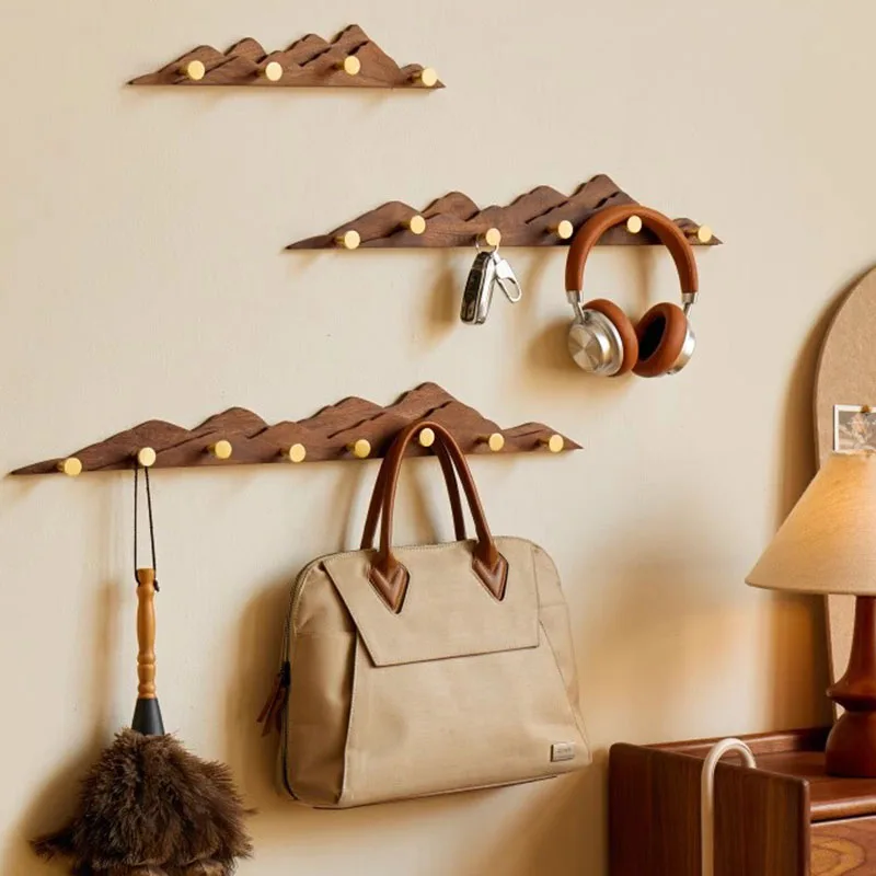 rf-Display Space Saving Coat Racks Wooden Clothes Minimalist Indoor Coat Racks Hanging Hallway