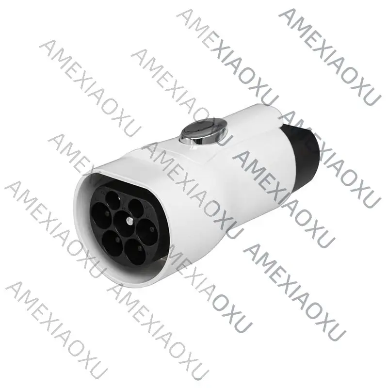 AMEXIAOXU Ev Type2 Car To GBT Ev Adapter 32A Convertor Type2 Ev Car Adapter