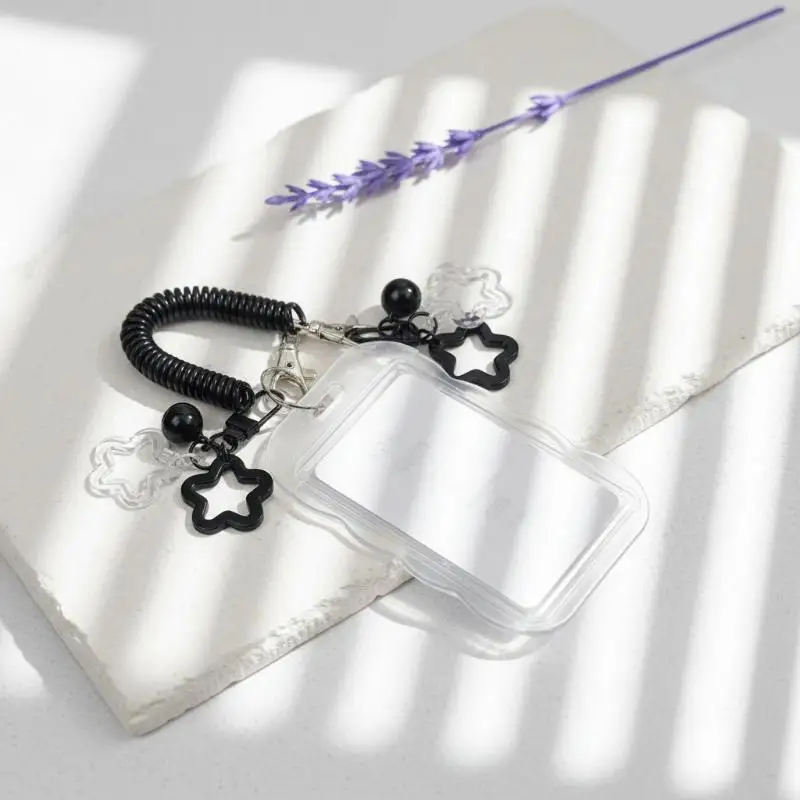 Kpop Photocard Holder Photo Display Holder With Star Keychain Idol Picture Protector Sleeves Credit ID Cards Protective Case