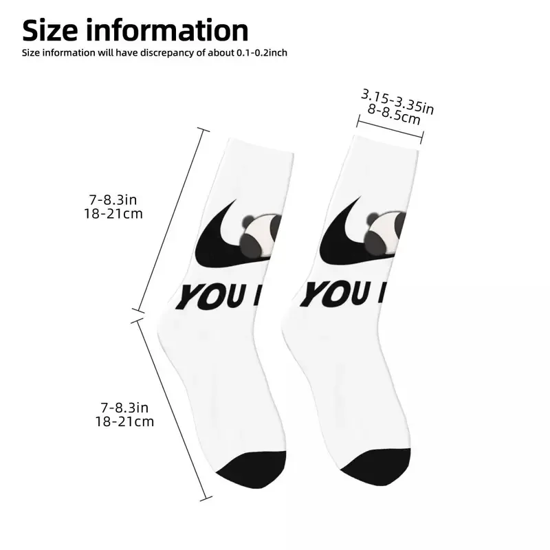 No You Do It Panda Leniwe skarpetki zimowe unisex Hip Hop Fun Printing Skarpetki Street Style Crazy Sock