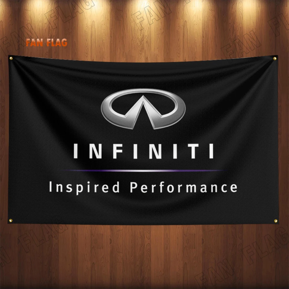 90x150CM infinitis Racing Car Flag Banner For Car Racing Decoration Poster Tapestry Polyester Outdoor Home