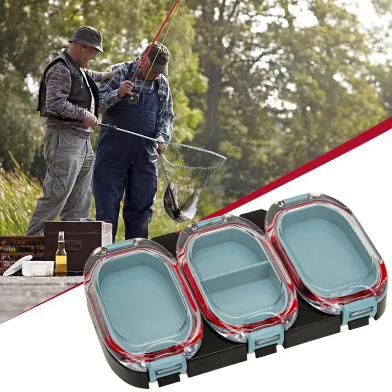 Magnetic Fishing Hook Box Fishing Tackle Organizer Magnet Fly Fishing Box Water-resistant Small Lure Box Trout Fishing Case Box