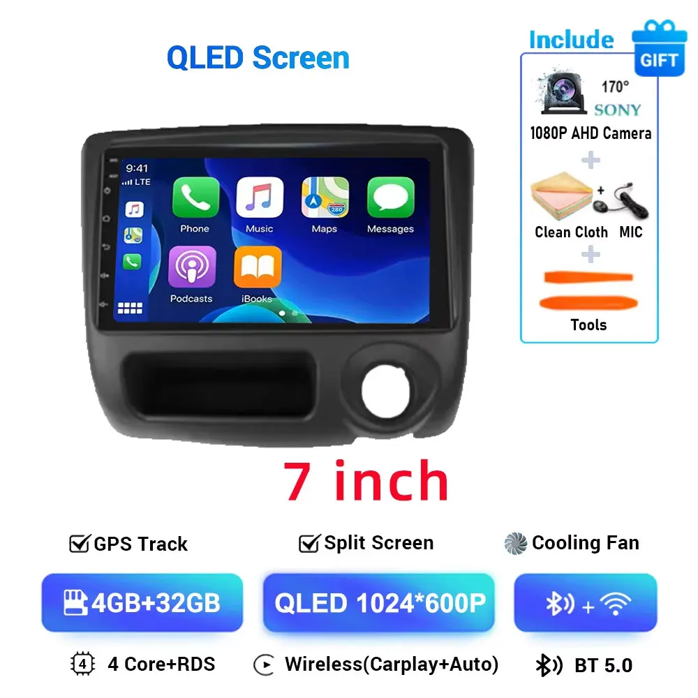 7 Inch Android 15 Autoradio Voor Toyota Vitz XP10 Yaris Platz Echo 1999-2005 Stereo Auto Carplay Autoradio GPS Navigatie DSP