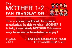 32bit game card : Mother 1+2 ( ALL Region!! English translation!! )