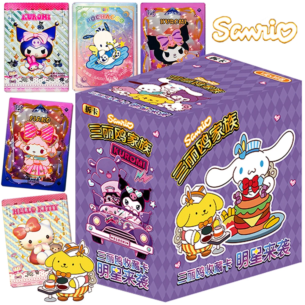 

Wholesale Sanrio Card For Children Japanese Popular Cute Cartoon Cinnamoroll Pochacco Limited Game Collection Card Table Gifts