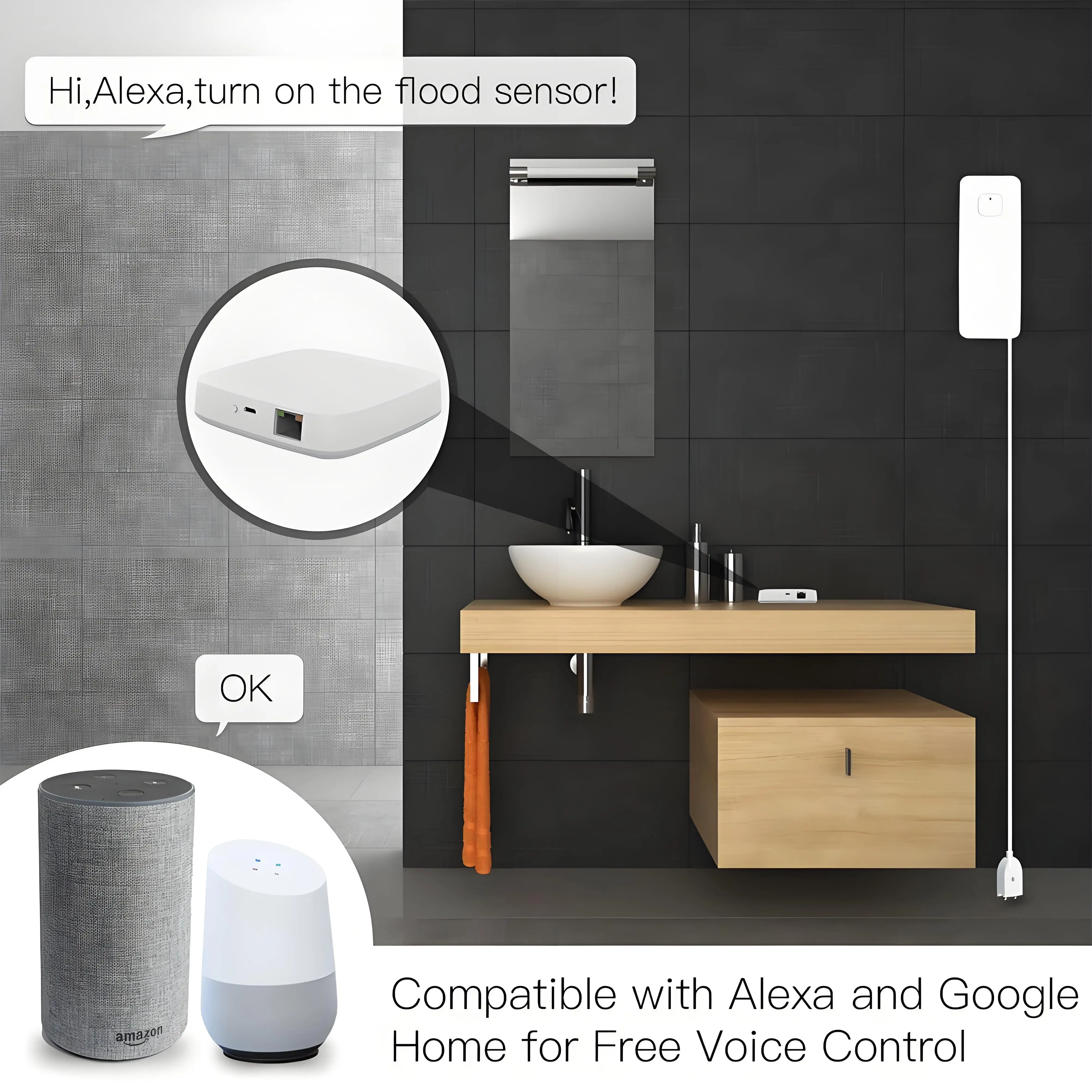 Tuya ZigBee 3.0 Smart Hub Wireless/Wired Gateway Bridge Smart Life APP Voice Remote Control Works with Ale Google Home Assistant