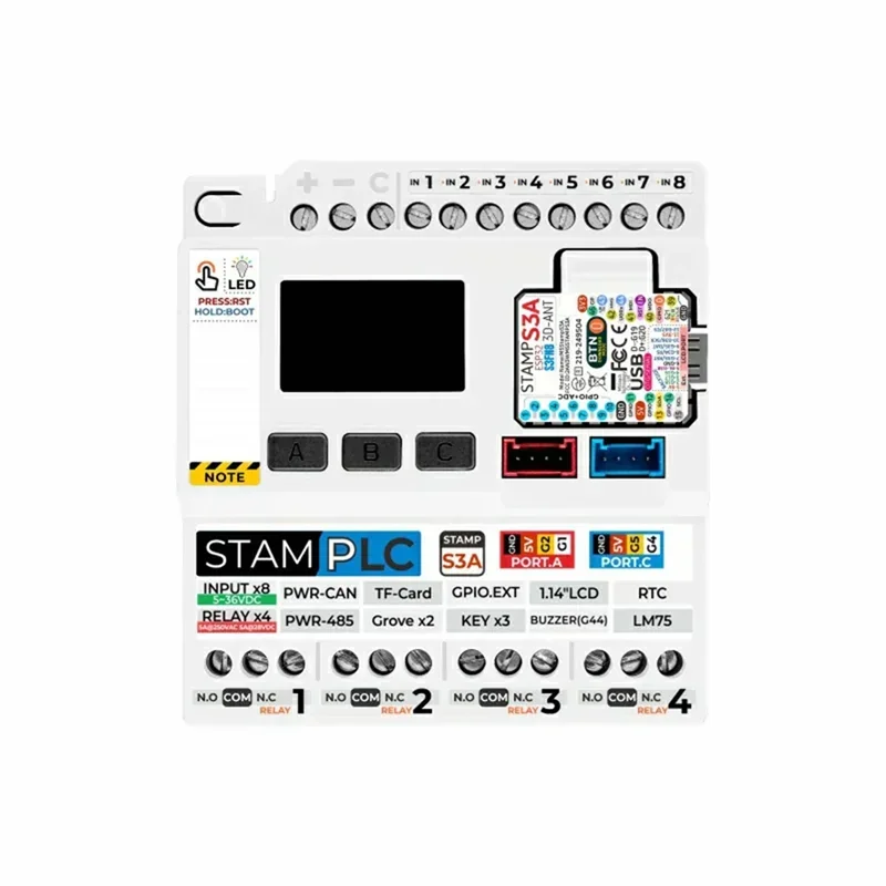 

Stamplc IoT ESP32-S3 Programmable Logic Controller - Cloud Data Monitoring IoT Development Board
