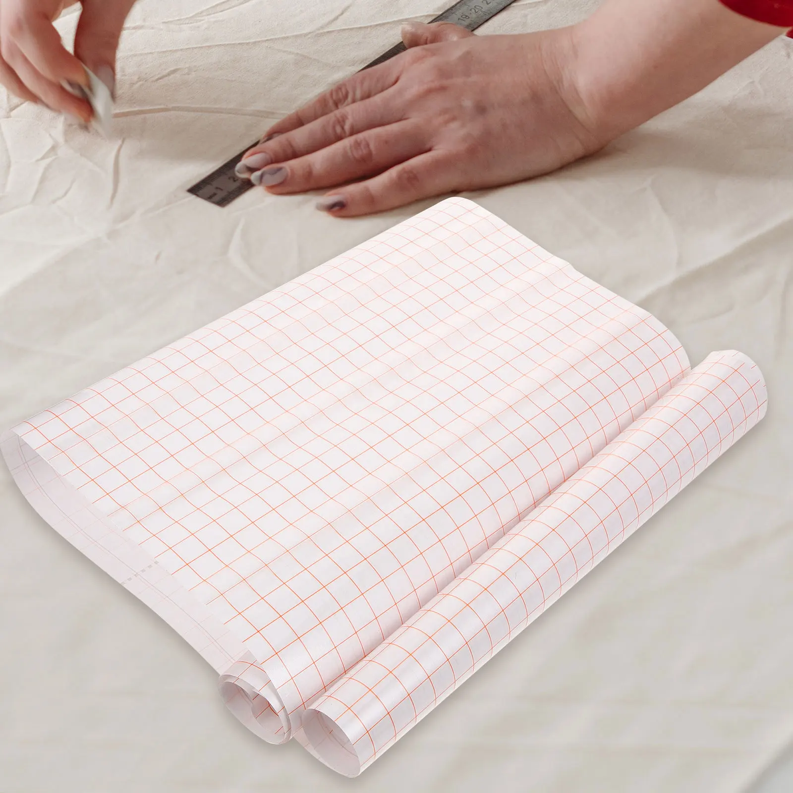 1 قطعة 1 لفة بولي كلوريد الفينيل تحديد المواقع فيلم شبكة شريط نقل ذاتي اللصق للفينيل لتقوم بها بنفسك النسيج الحرف جدار قميص تصميم #2