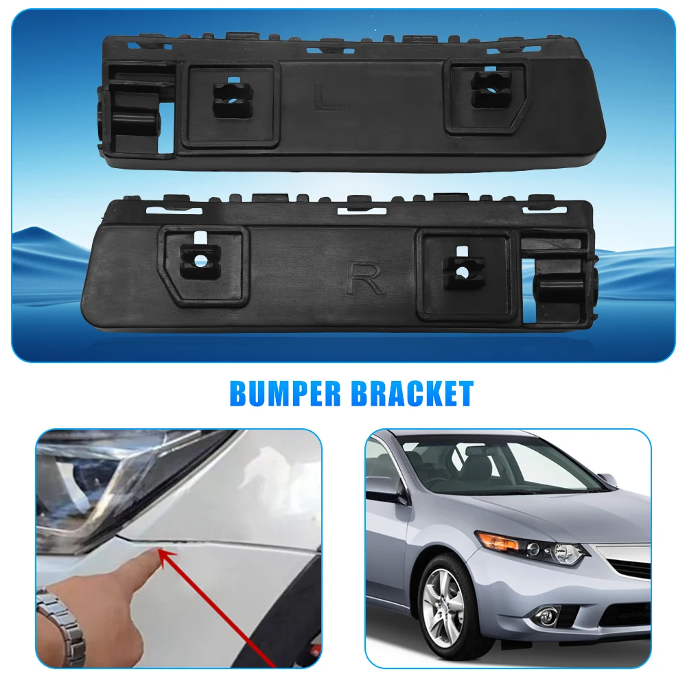 Pair Front Bumper Retainer Mounting Brackets Set For Honda ACURA TSX 2009-2014  71193-TL0-G00;71198-TL0-G00 71198TL0G00 71193TL0