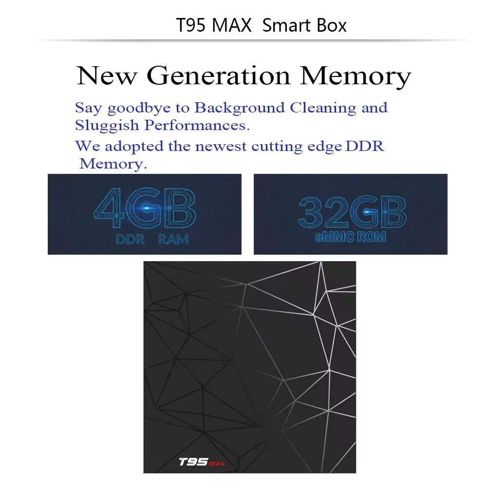 T95MAX Network Set-top Box 4G/32GB Android 9.0 6k High-Definition Player